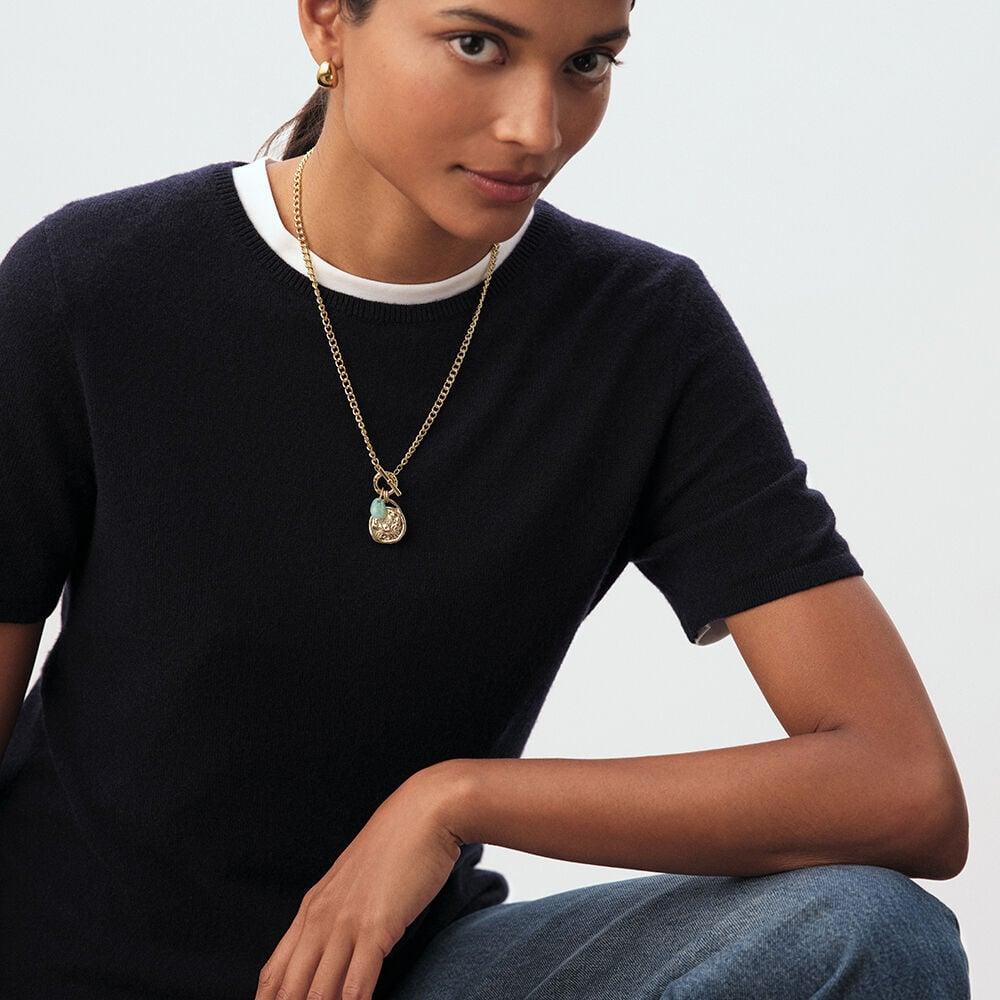 Agatha Collier Mi-long TALISMANS - Doré 02680417-157-TU