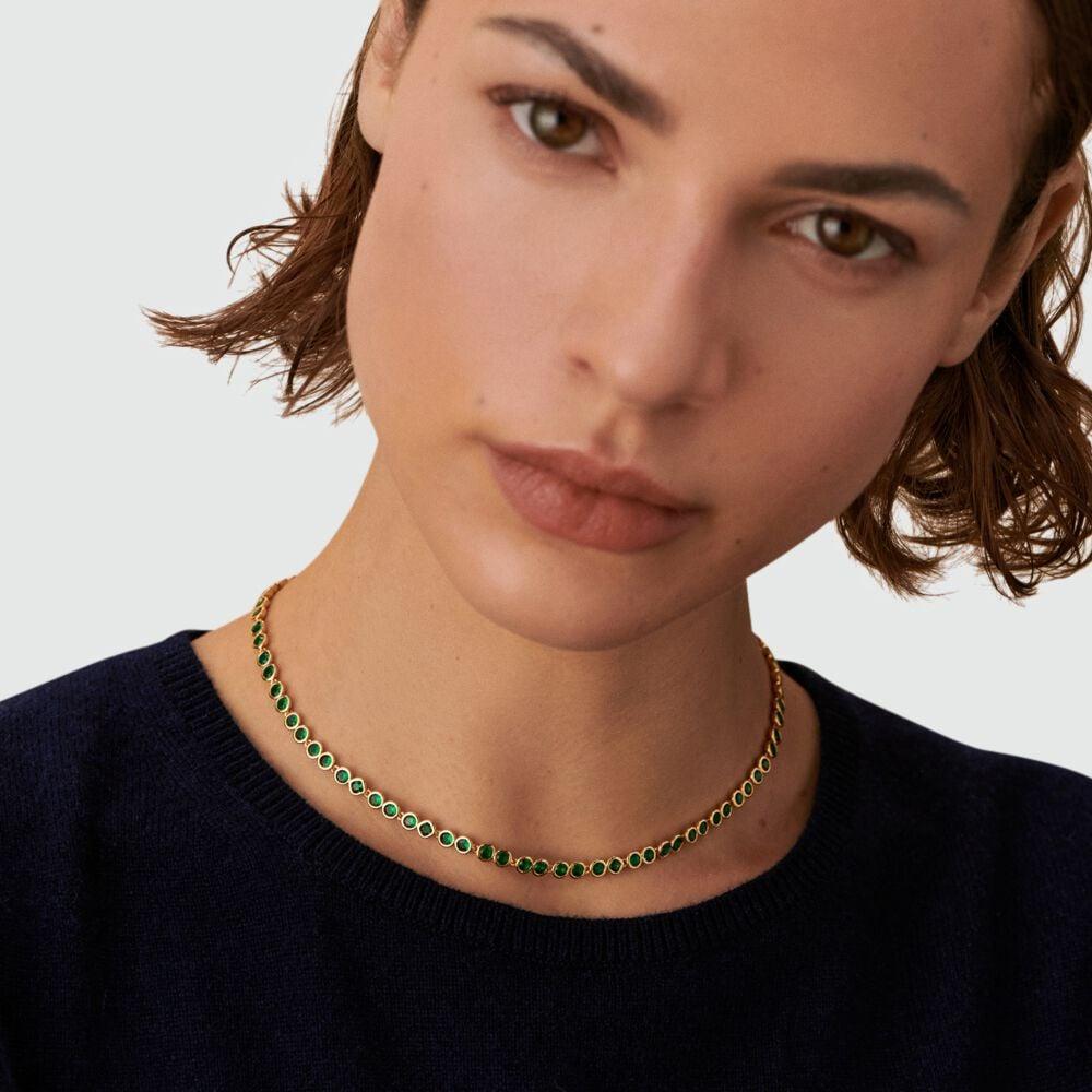 Agatha Collier Ras Du Cou ADAMAS - Vert / Doré 02680306-658-TU