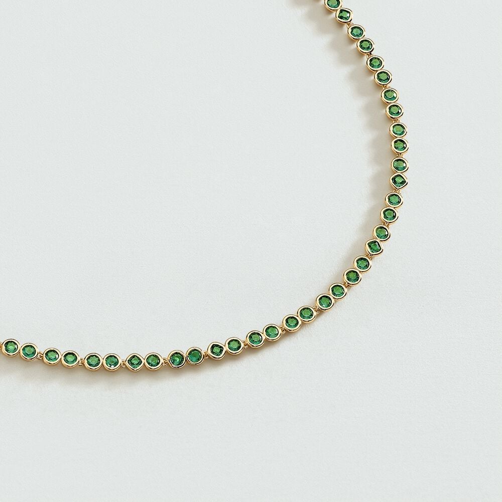 Agatha Collier ras du cou ADAMAS - Vert / Doré 02680306-658-TU