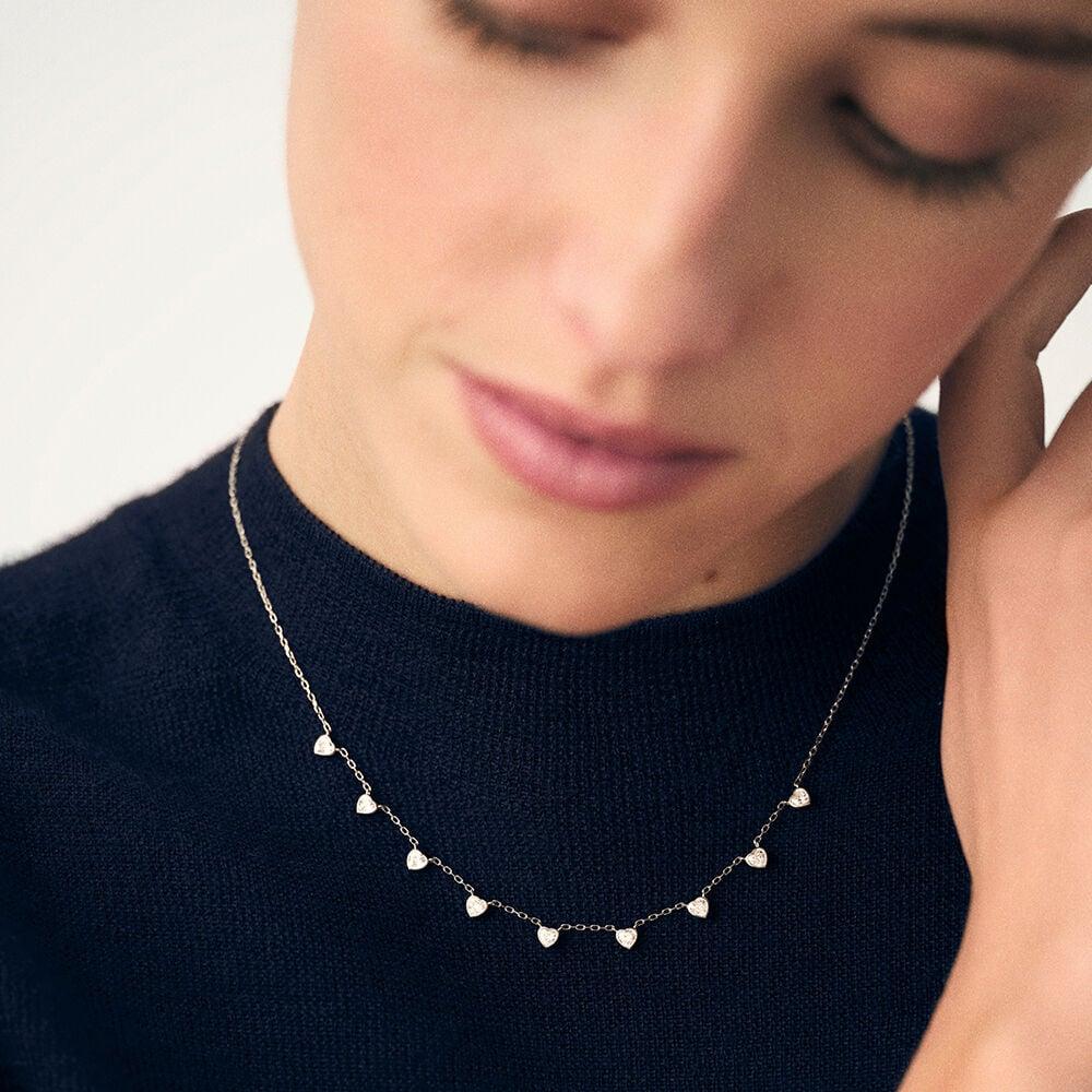 Agatha Collier Ras Du Cou ADOREE - Cristal / Argenté 02620643-136-TU