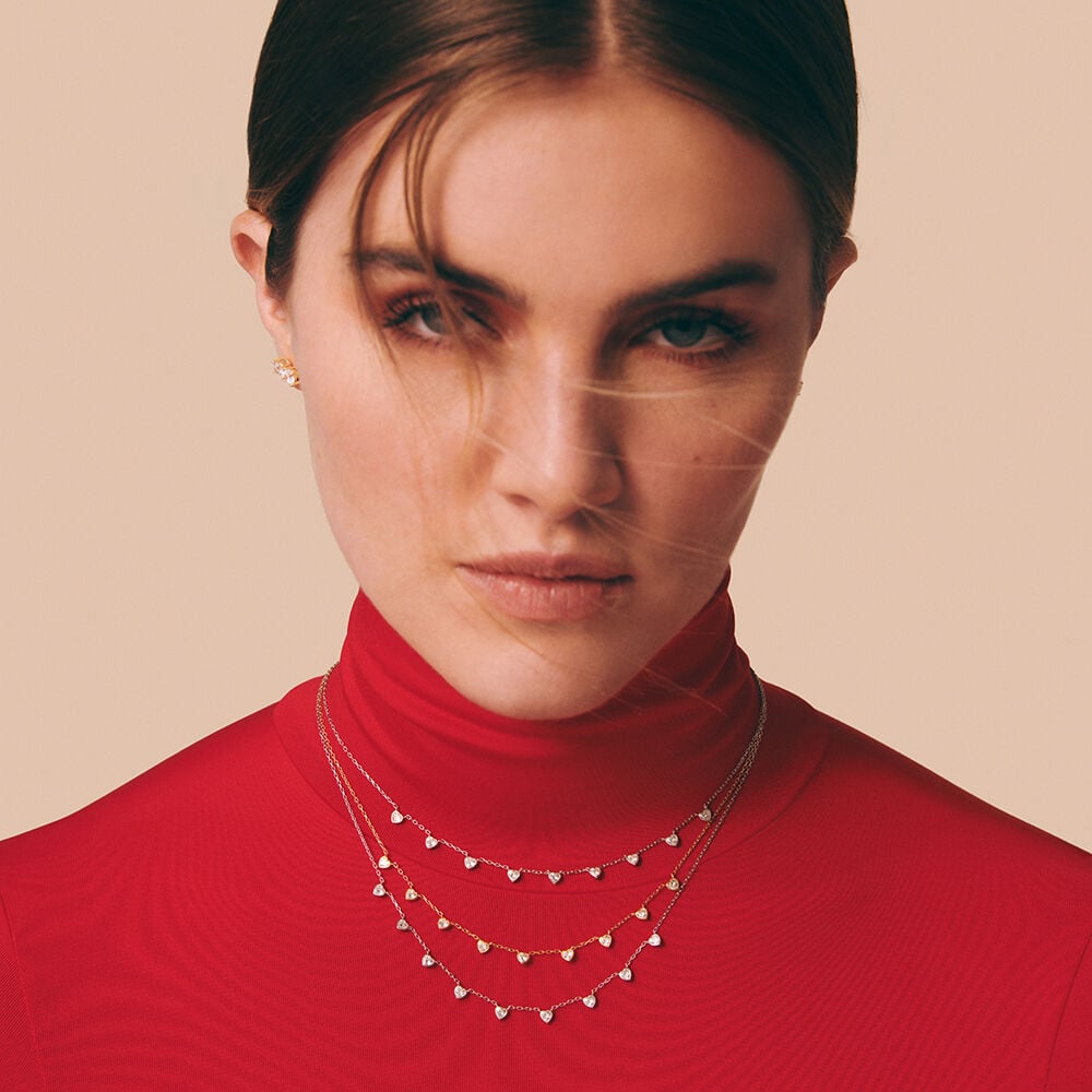 Agatha Collier Ras Du Cou ADOREE - Cristal / Argenté 02620643-136-TU