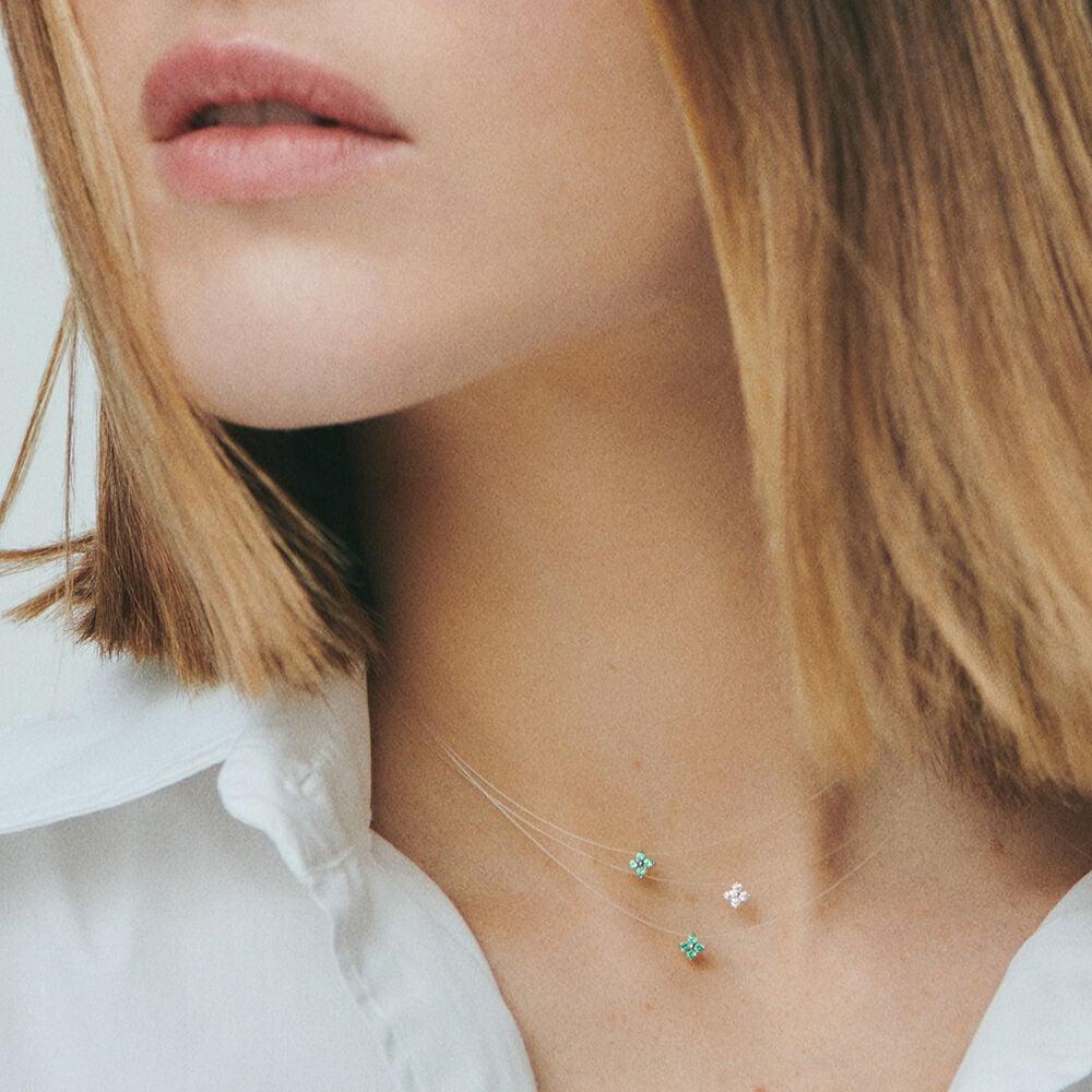 Agatha Collier Ras Du Cou BELOVED - Cristal / Argenté 02620639-136-TU