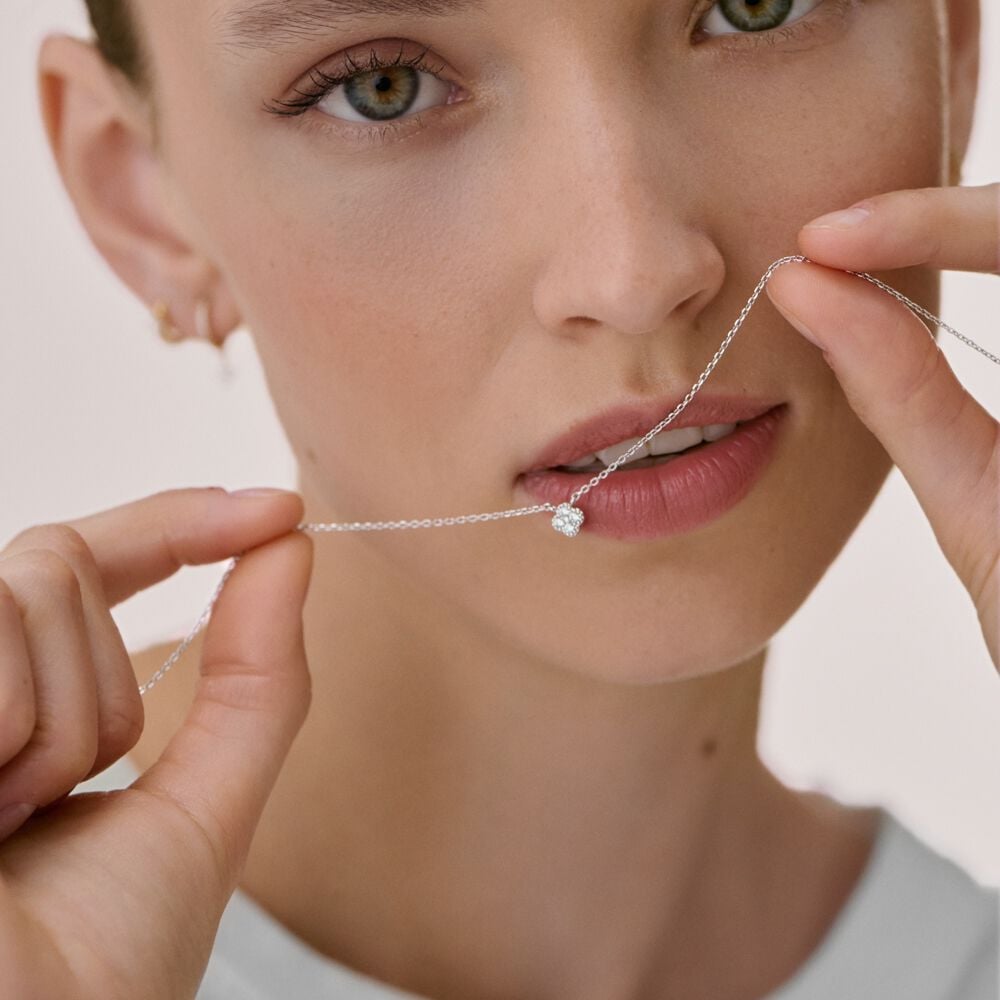 Agatha Collier Ras Du Cou BELOVED - Cristal / Argenté 02620945-136-TU