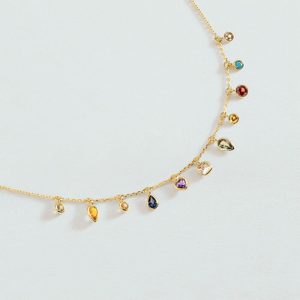 Agatha Collier ras du cou CANDY - Multicolore / Doré 02680309-256-TU