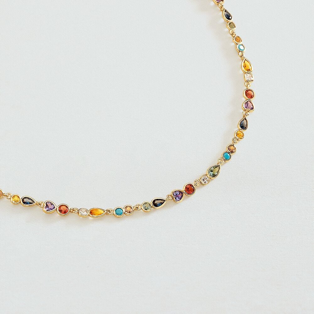 Agatha Collier ras du cou CANDY - Multicolore / Doré 02680402-256-TU