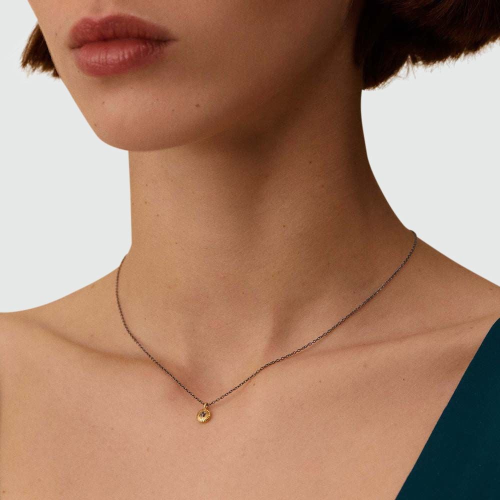 Agatha Collier Ras Du Cou DIAMONDS - Doré / Gun 02690203-357-TU