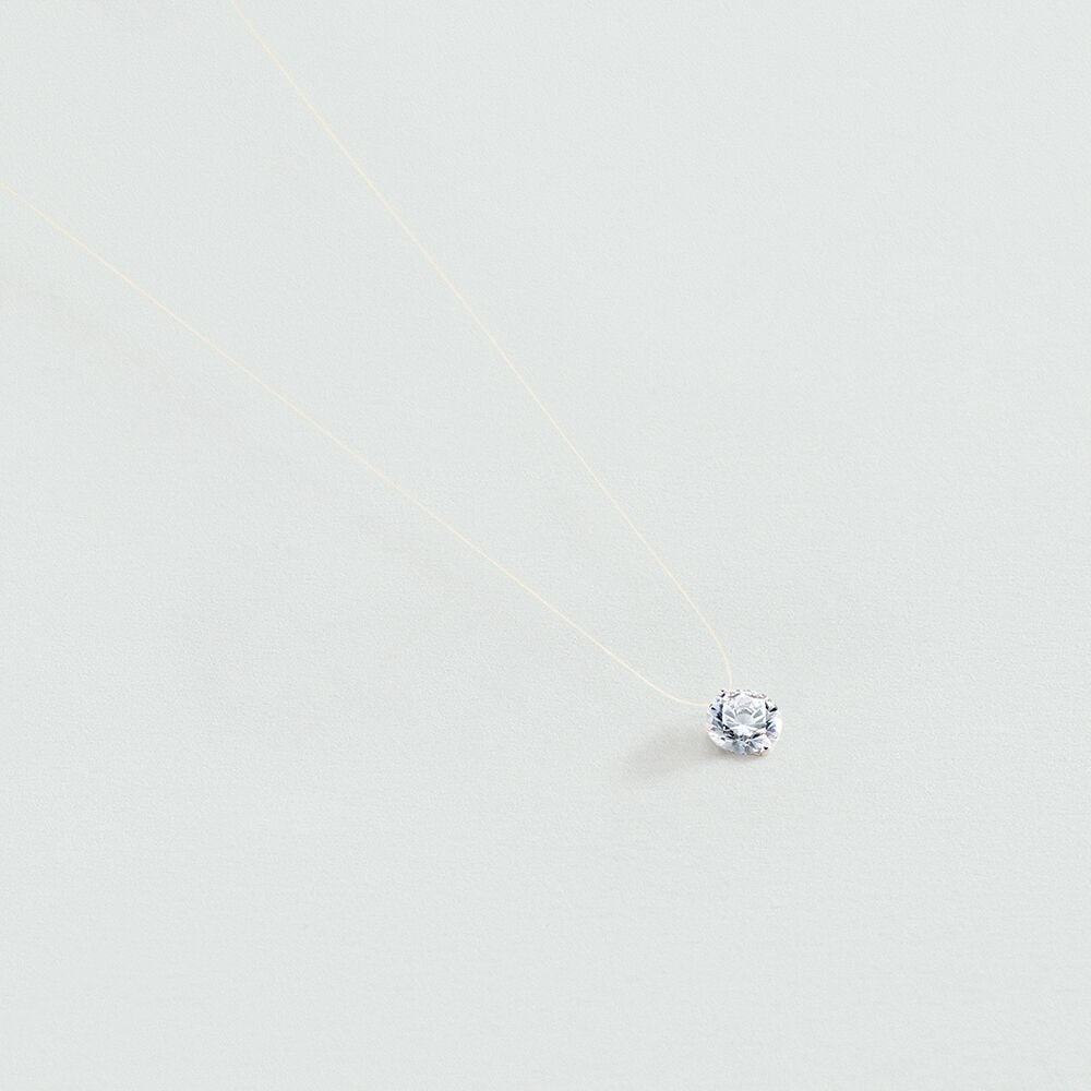 Agatha Collier ras du cou FIL MAGIQUE - Cristal / Argenté 09991216-136-TU