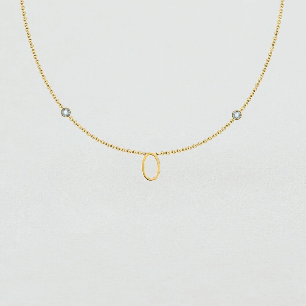 Agatha Collier ras du cou LETTRE O - Cristal / Doré 02670181-137-TU