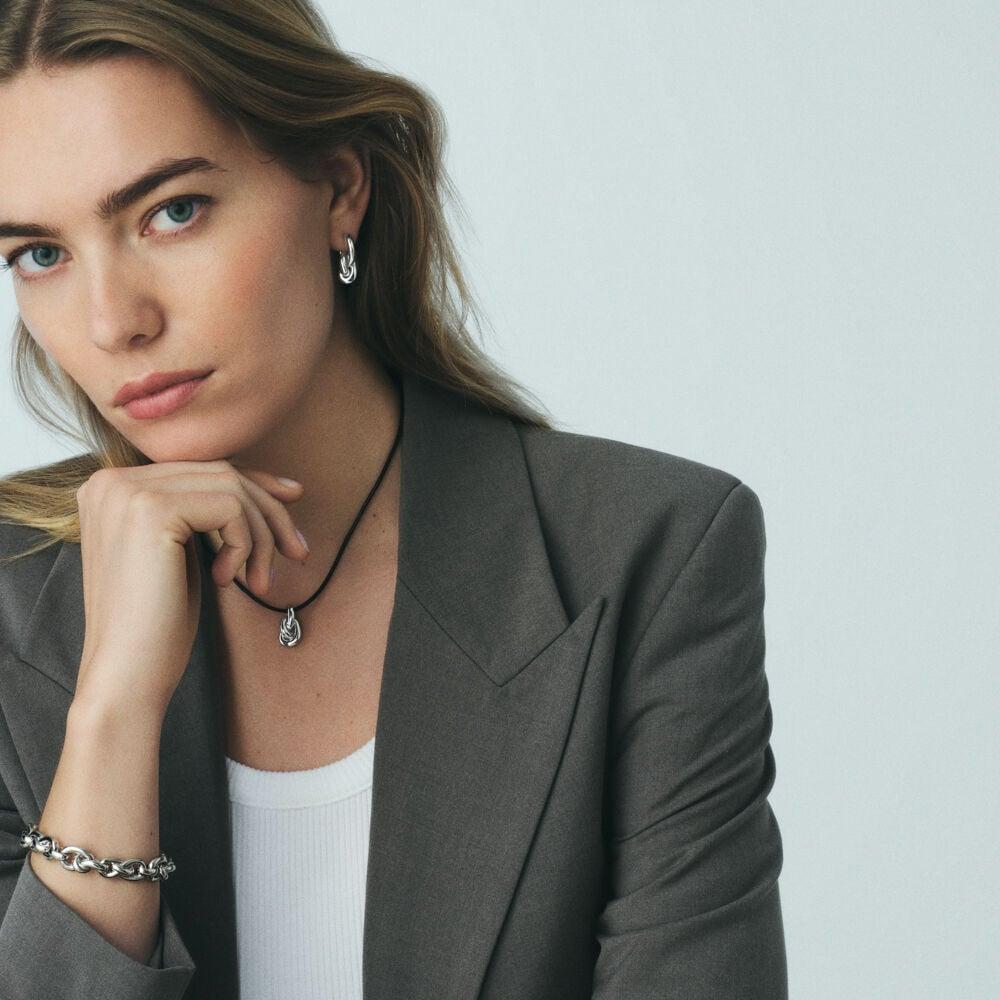 Agatha Collier Ras Du Cou LOULOU - Noir / Argenté 02651420-268-TU