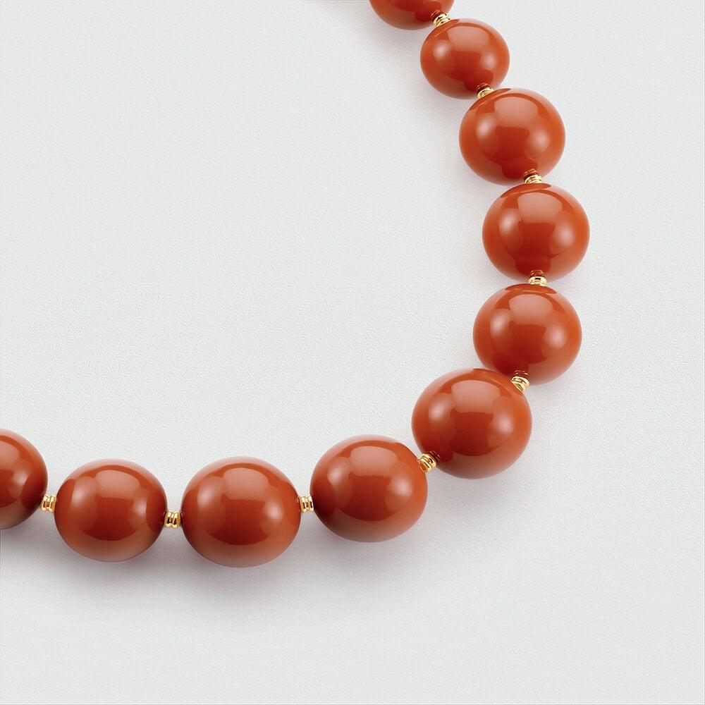 Agatha Collier Ras Du Cou PALAIS ROYAL - Corail / Doré 02670409-128-TU