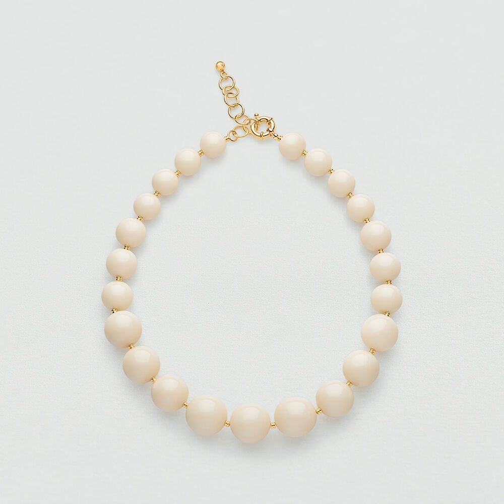 Agatha Collier ras du cou PALAIS ROYAL - Ivoire / Doré 02670409-730-TU