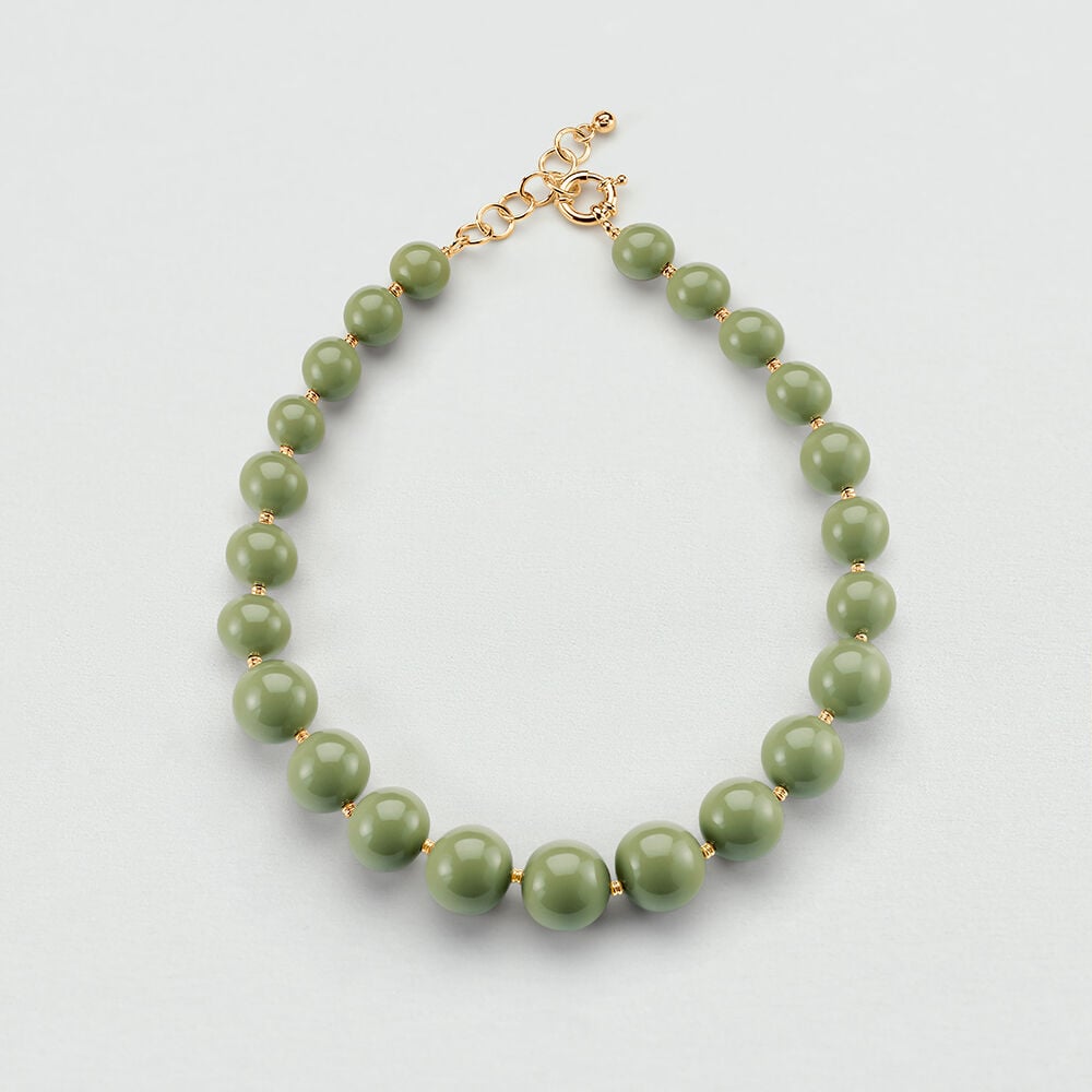 Agatha Collier ras du cou PALAIS ROYAL - Kaki / Doré 02670409-222-TU