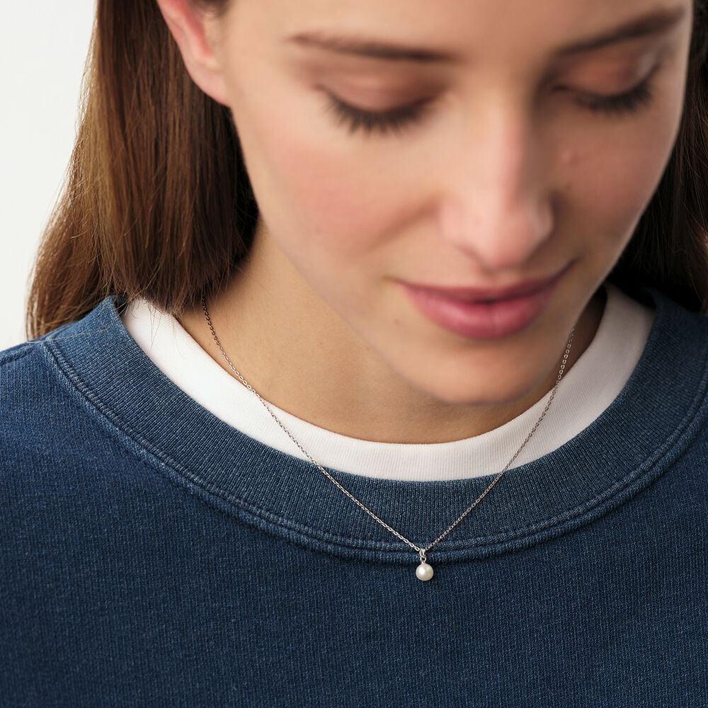 Agatha Collier Ras Du Cou PERLYS - Perle / Argenté 02620627-293-TU