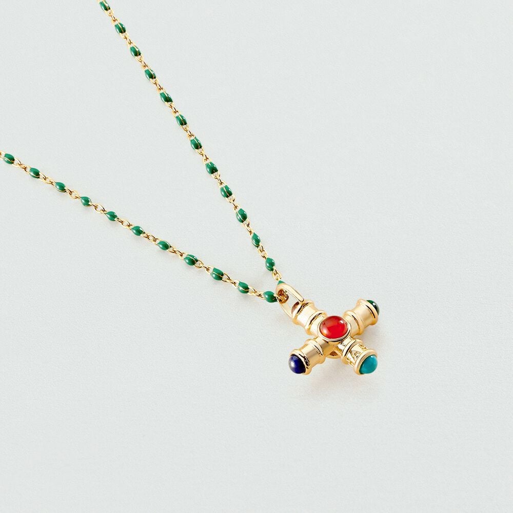 Agatha Collier Ras Du Cou SMARTY - Vert / Doré 02680922-658-TU