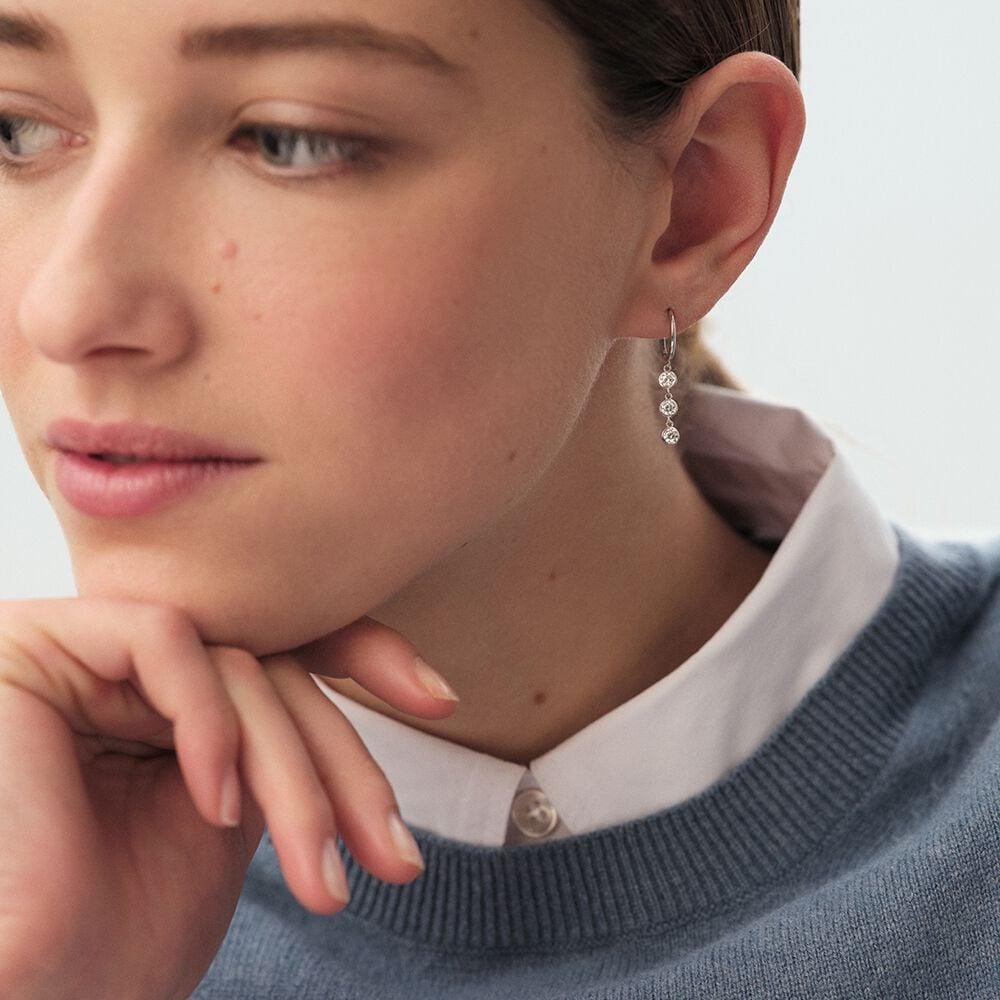 Agatha Créoles BRILLANT - Cristal / Argenté 02321298-136-TU