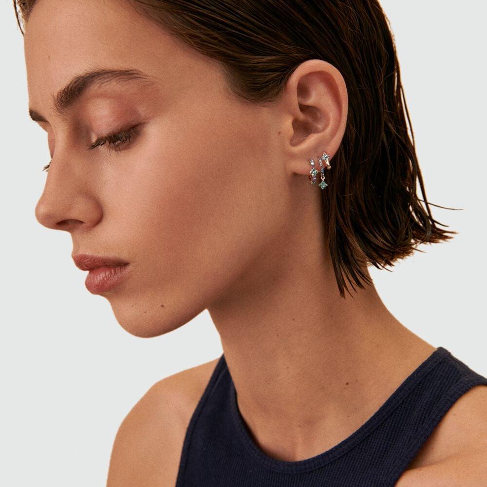 Agatha Piercing Créole BELOVED - Multicolore / Argenté 02321278-255-TU