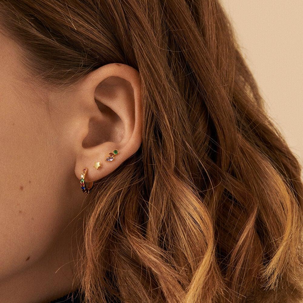Agatha Piercing Créole COLORFUL - Multicolore / Doré 02390080-256-TU