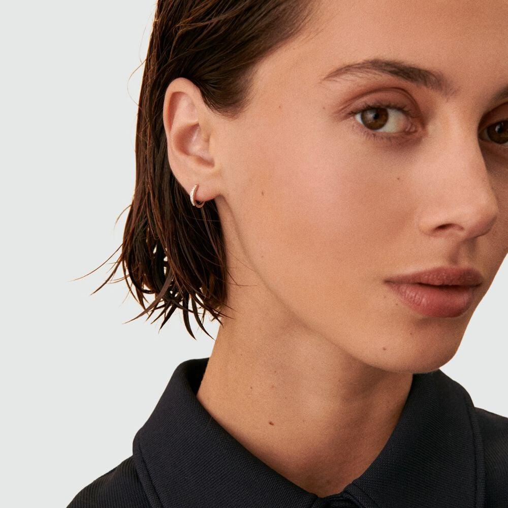 Agatha Piercing Créole CRIODIAM - Cristal / Argenté 02320597-136-TU