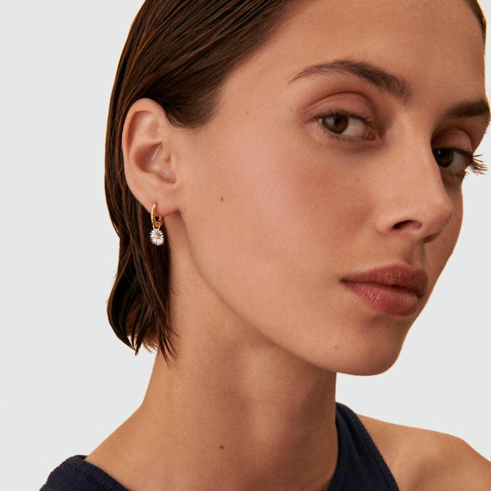 Agatha Piercing Créole DAISY - Argenté / Doré 02390501-879-TU