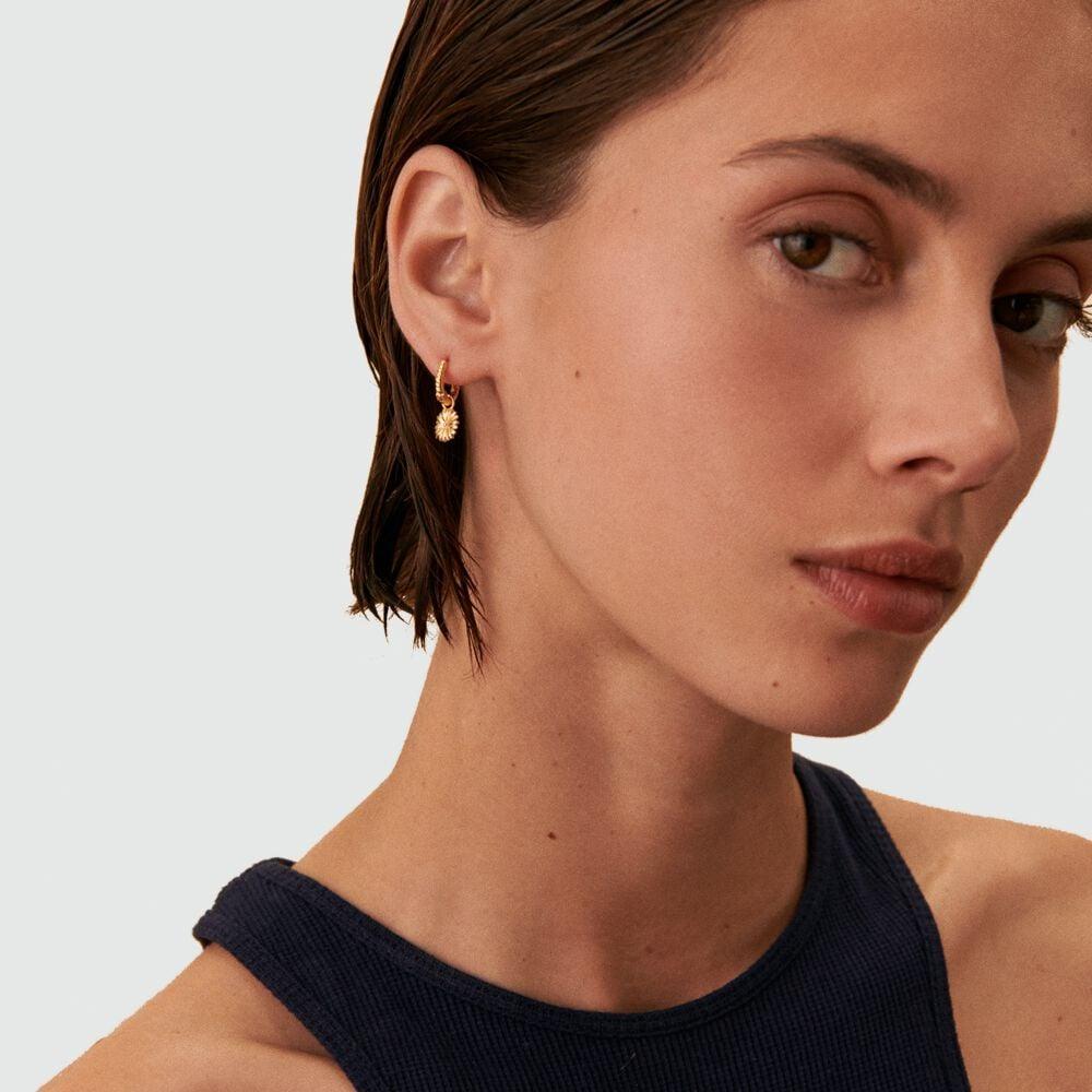 Agatha Piercing Créole DAISY - Argenté / Doré 02390501-879-TU