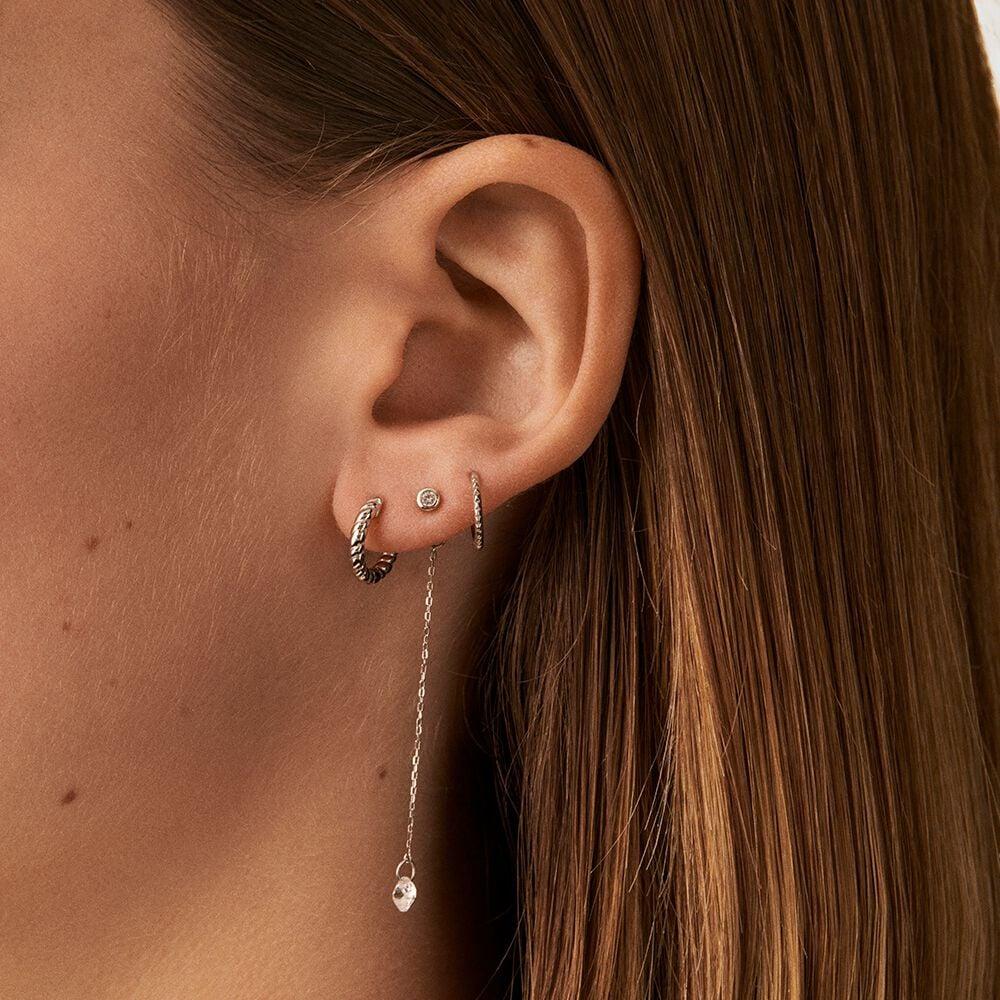 Agatha Piercing Créole DENTADO - Argenté 02320754-050-TU