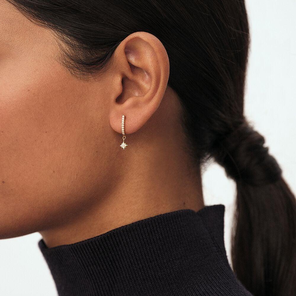 Agatha Piercing Créole DIAMSTAR - Cristal / Doré 02390070-137-TU