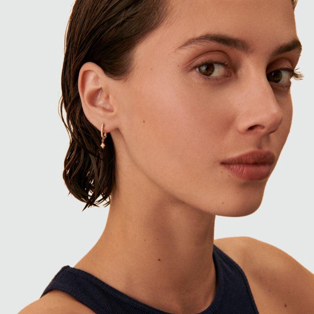 Agatha Piercing Créole DIAMSTAR - Cristal / Doré 02390070-137-TU