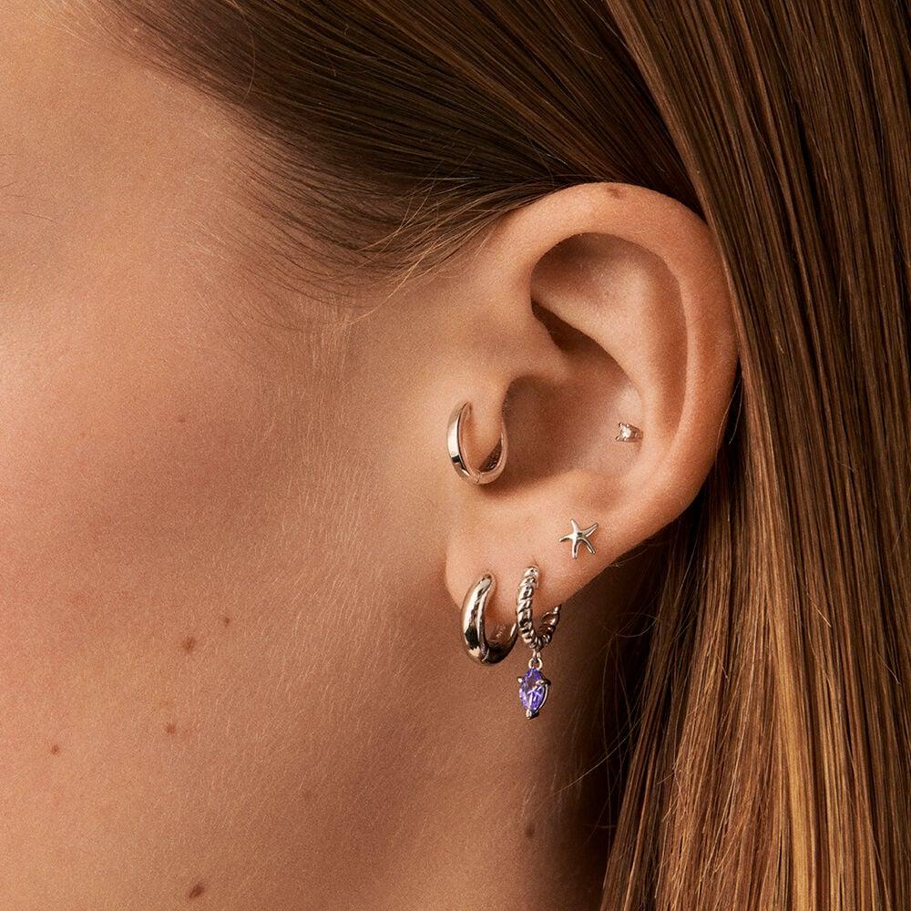 Agatha Piercing Créole DODUE - Argenté 02321072-050-TU