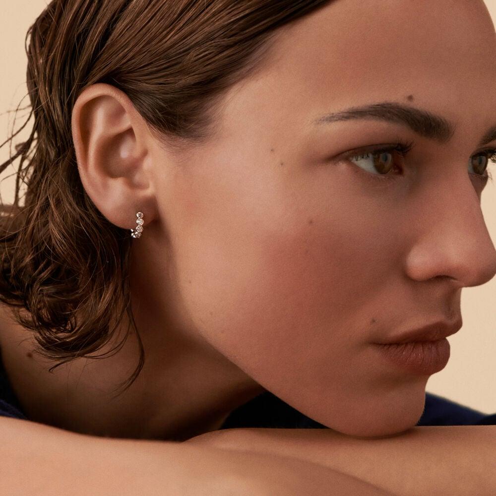 Agatha Piercing Créole LEINA - Cristal / Argenté 02321178-136-TU