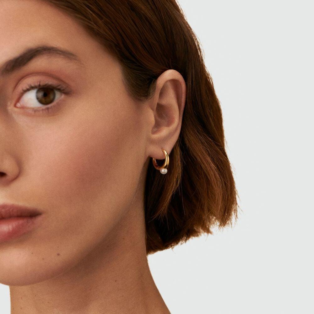 Agatha Piercing Créole LISA - Perle / Doré 02390526-294-TU