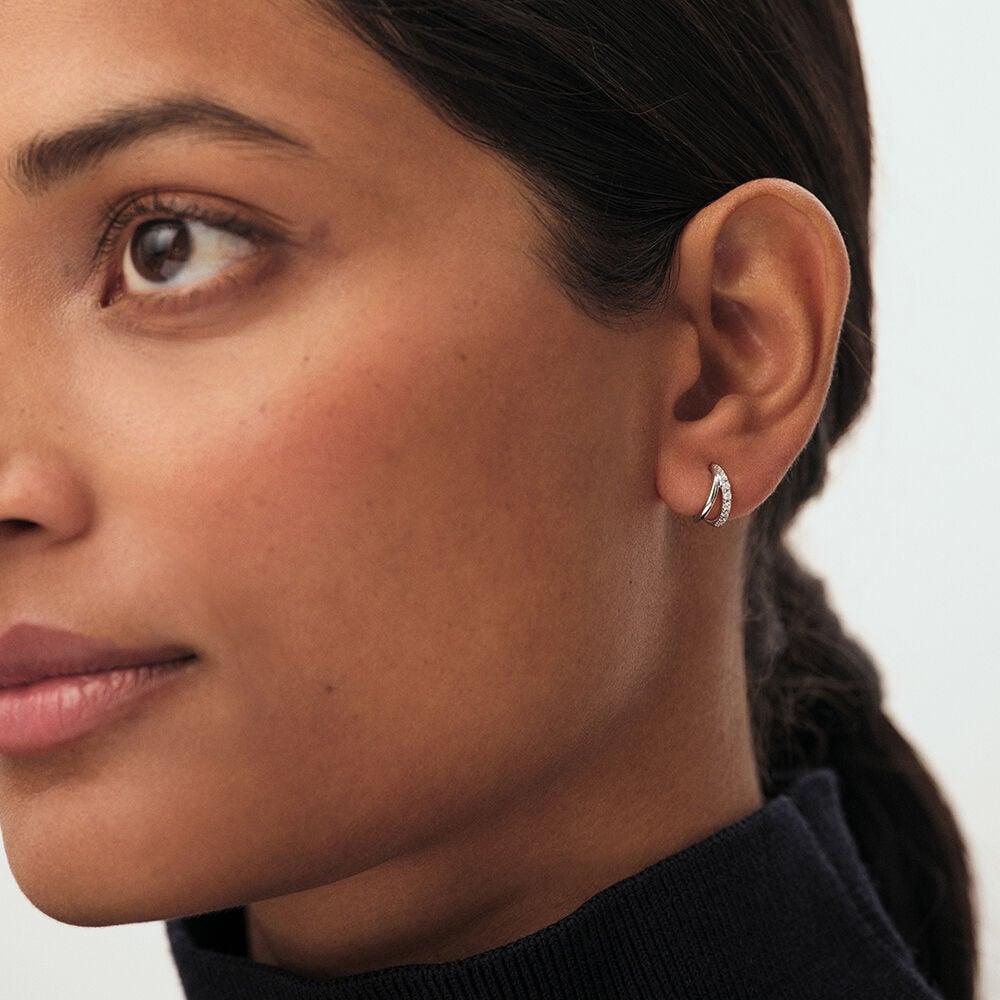 Agatha Piercing Créole MIX& MATCH - Cristal / Argenté 02390545-136-TU