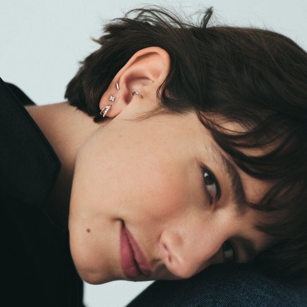 Agatha Piercing Créole MIX& MATCH - Cristal / Argenté 02390545-136-TU