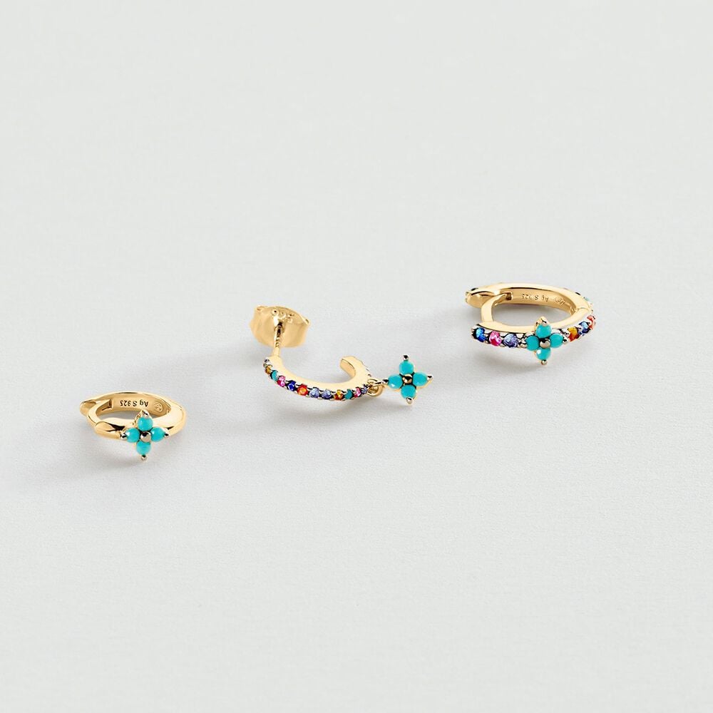 Agatha Piercing créole MIX& MATCH - Multicolore / Doré 02390464-256-TU