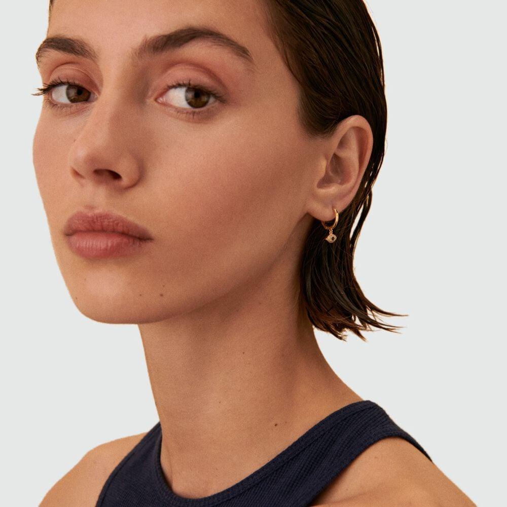 Agatha Piercing Créole NAZAR - Cristal / Doré 02390081-137-TU