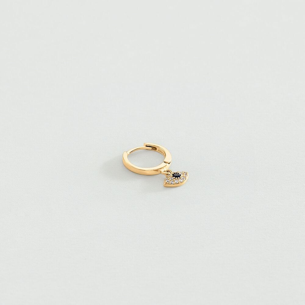 Agatha Piercing créole NAZAR - Cristal / Doré 02390081-137-TU