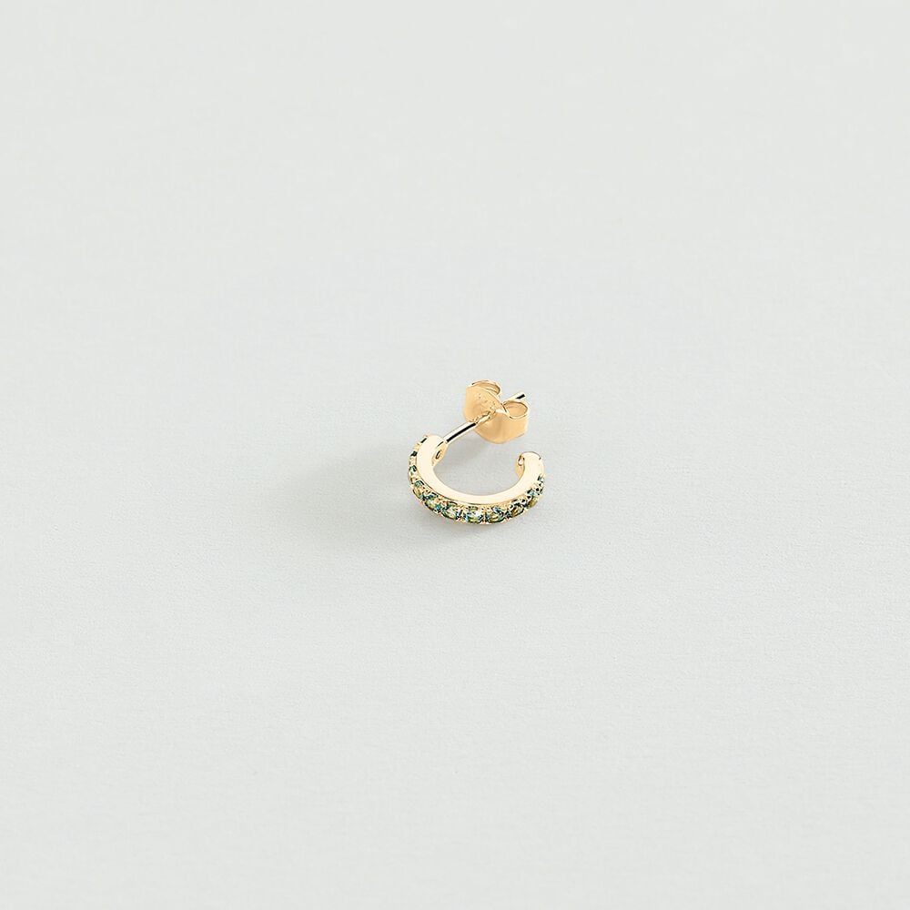 Agatha Piercing créole PAVA - Turquoise / Doré 02390017-731-TU