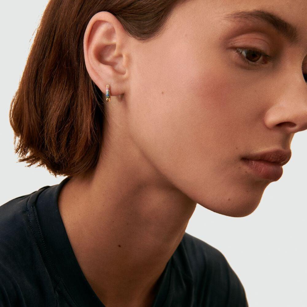 Agatha Piercing Créole SIENNA - Multicolore / Doré 02390430-256-TU