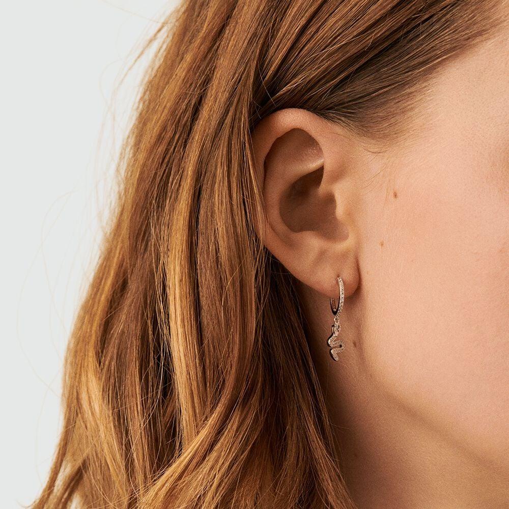 Agatha Piercing Créole SNAKY - Cristal / Argenté 02320979-136-TU