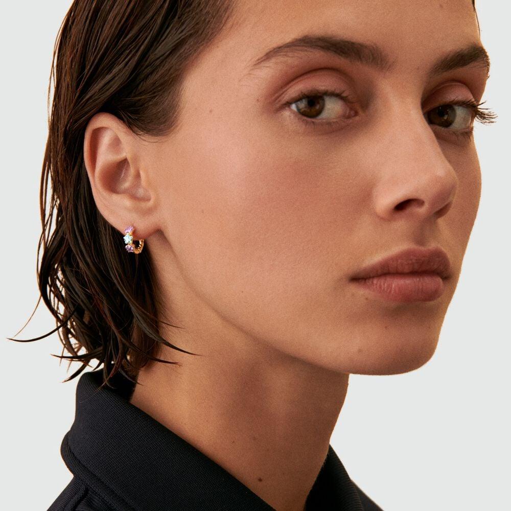 Agatha Piercing Créole SPACEAGE - Multicolore / Doré 02390429-256-TU