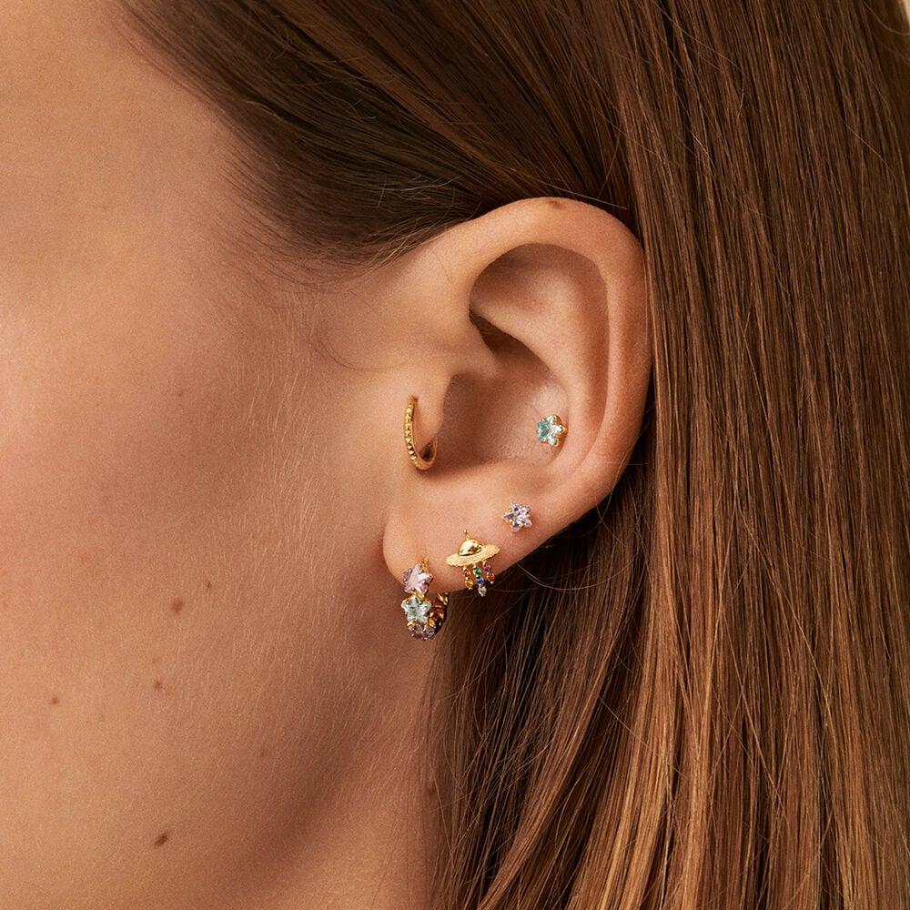 Agatha Piercing Créole SPACEAGE - Multicolore / Doré 02390429-256-TU