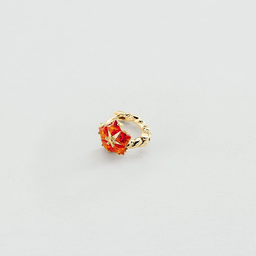Agatha Piercing créole STUNNING - Orange / Doré 02390438-279-TU