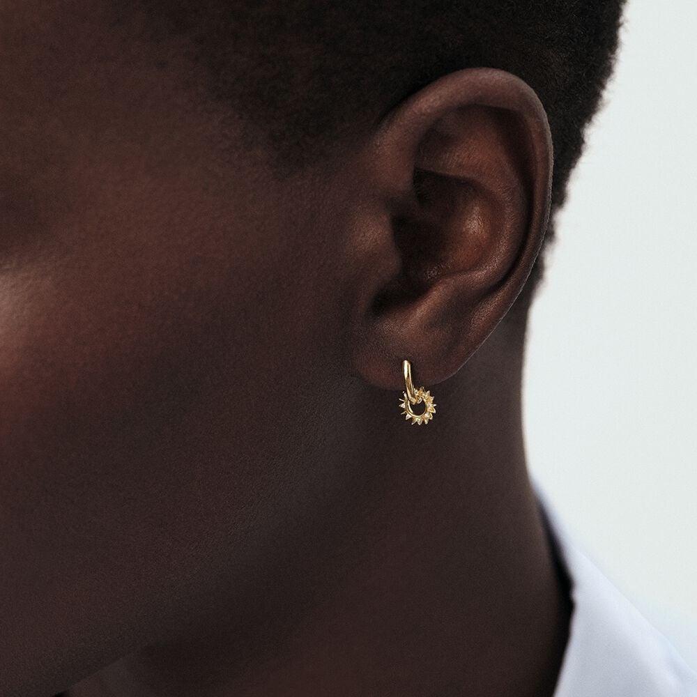 Agatha Piercing Créole SUNSHINE - Cristal / Doré 02390390-137-TU