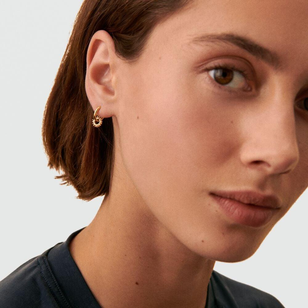 Agatha Piercing Créole SUNSHINE - Cristal / Doré 02390390-137-TU