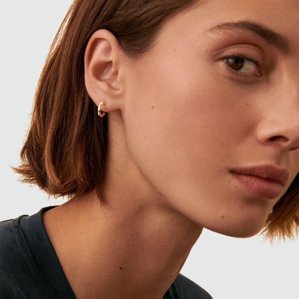 Agatha Piercing Créole SUZIE - Blanc / Doré 02390435-094-TU