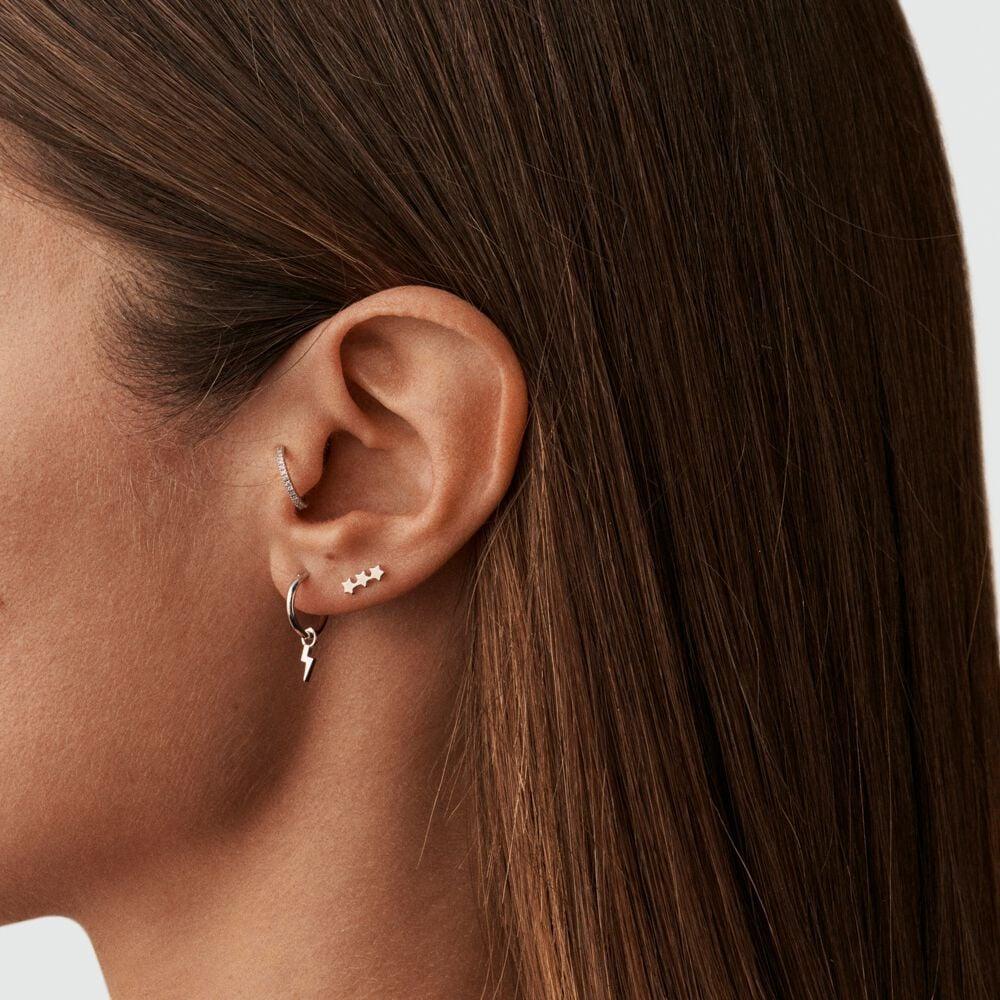 Agatha Piercing Créole TONNERRE - Argenté 02320752-050-TU