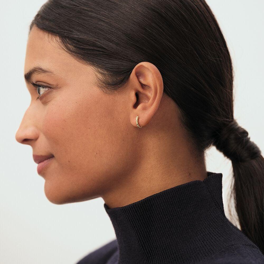 Agatha Piercing Créole TRESSEE - Doré 02390007-157-TU