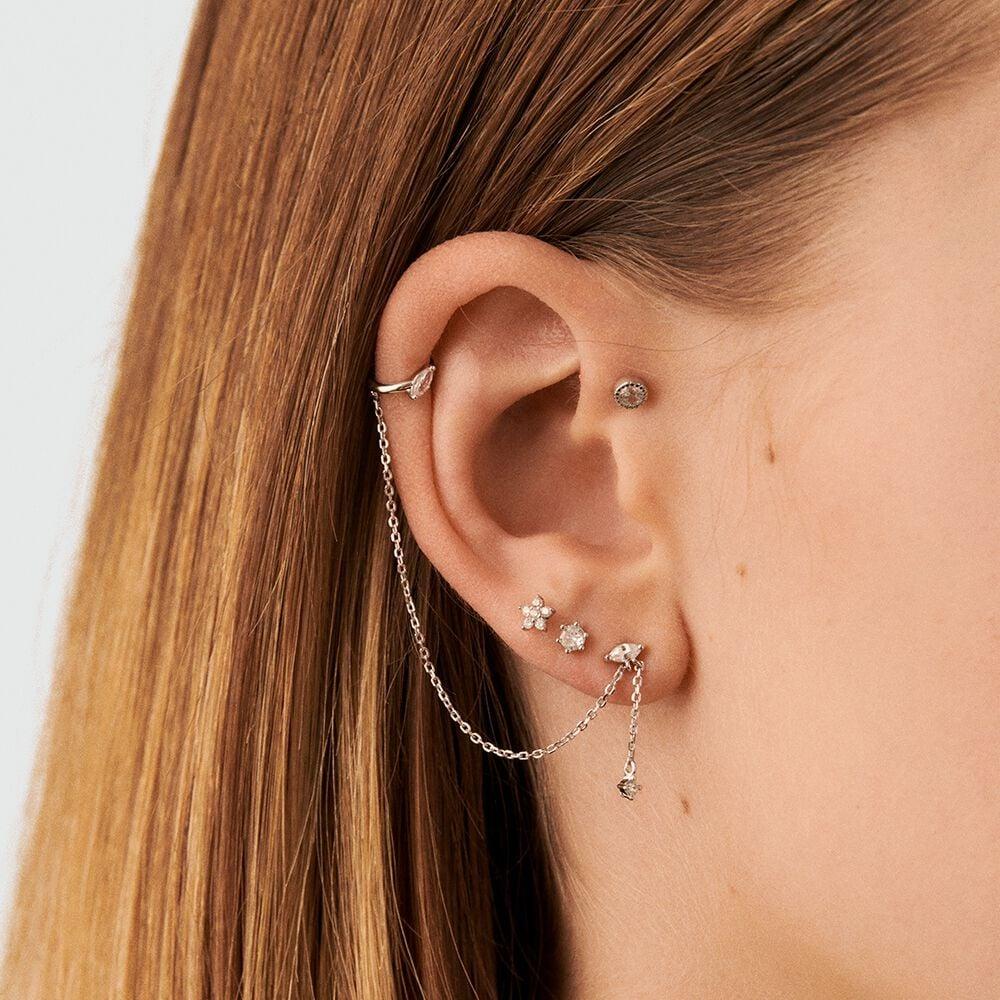 Agatha Piercing Ear Cuff AMAS - Cristal / Argenté 02321257-136-TU