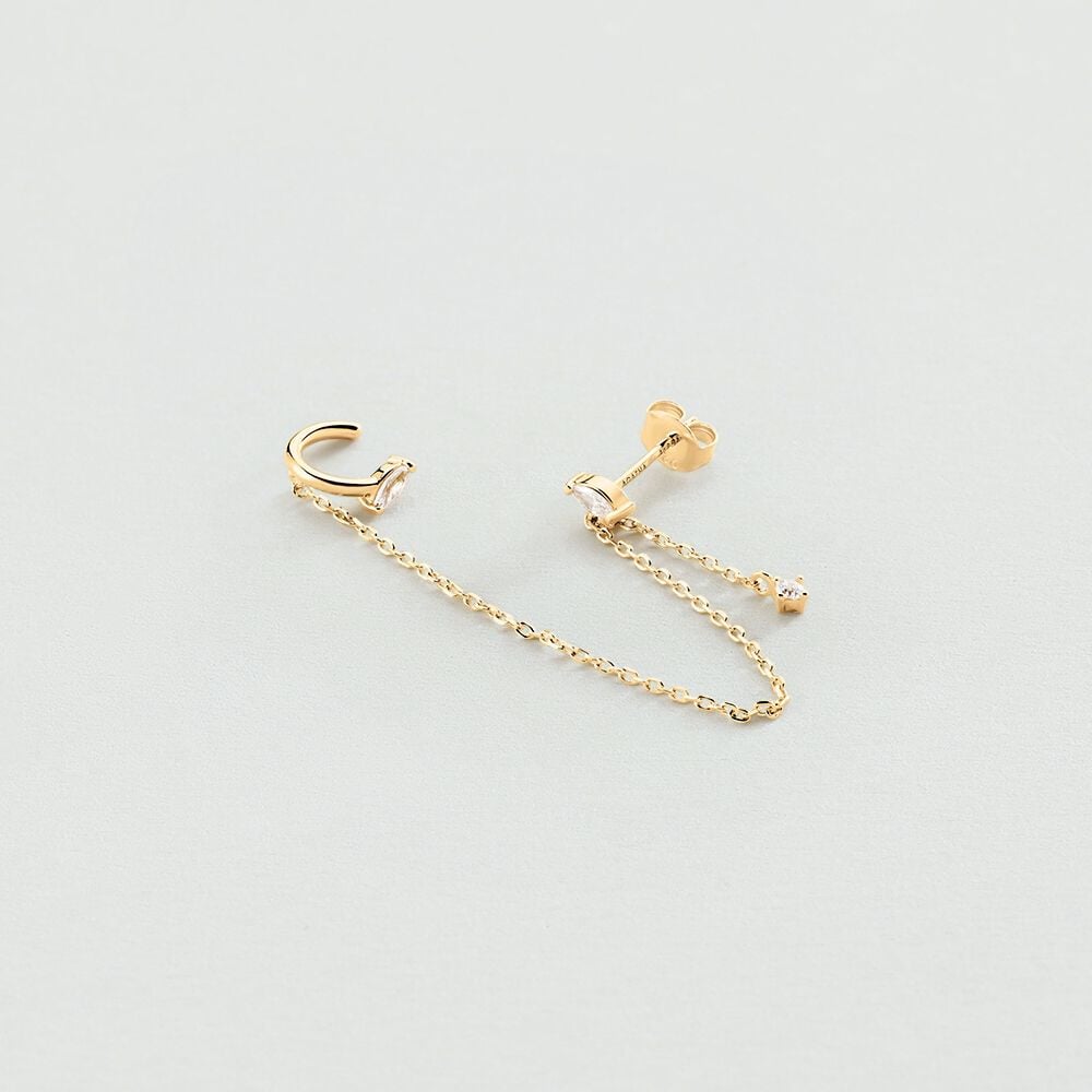 Agatha Piercing ear cuff AMAS - Cristal / Doré 02390397-137-TU