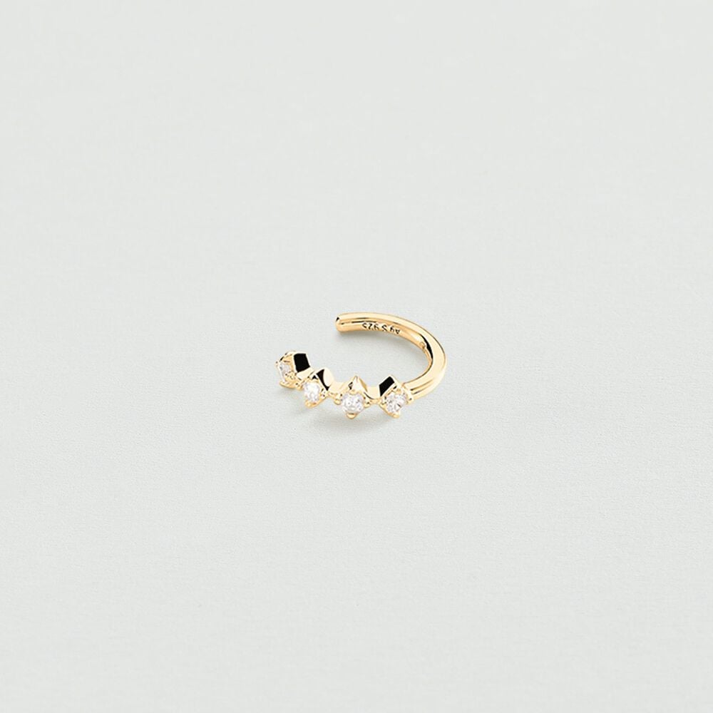 Agatha Piercing ear cuff OFEE - Cristal / Doré 02390399-137-TU