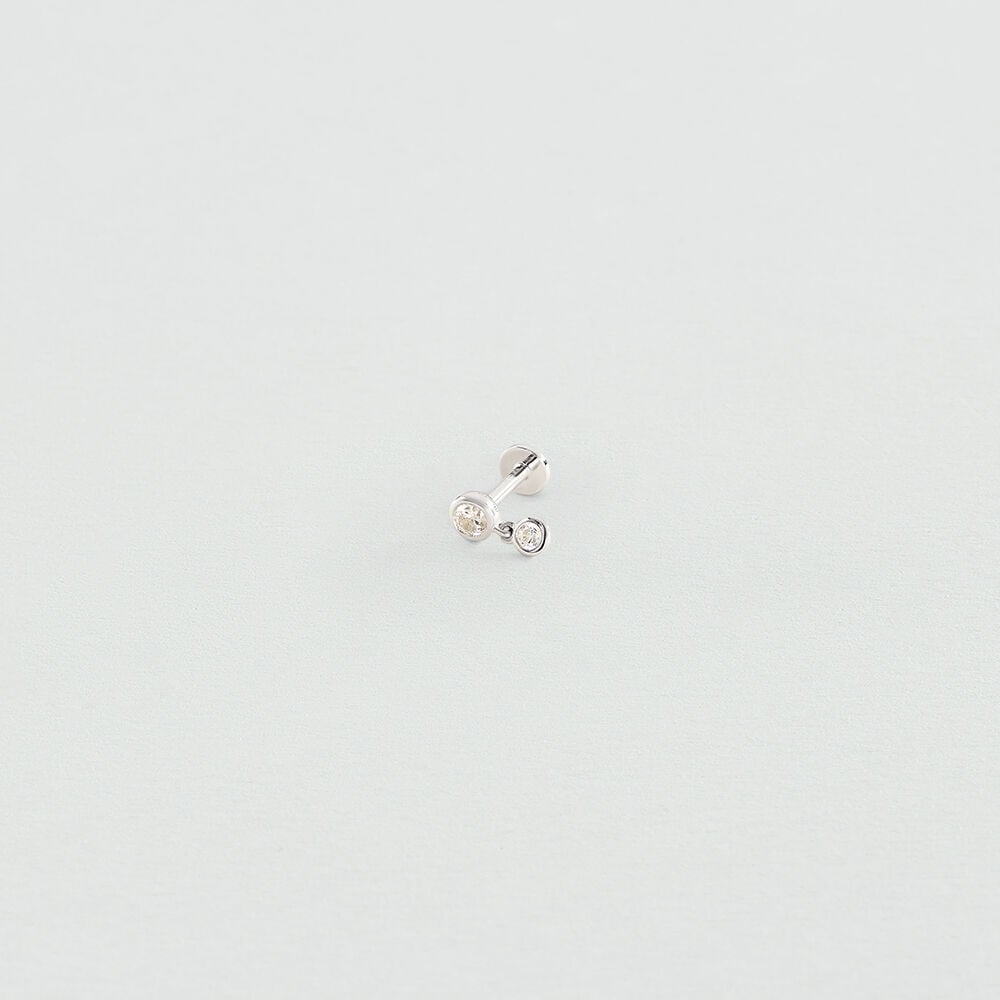 Agatha Piercing Hélix & Tragus MIX& MATCH - Cristal / Argenté 02390558-136-TU